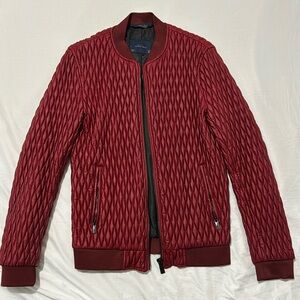 Zara Man - Men’s Quilted Red Bomber Jacket !